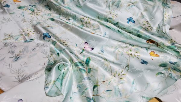 Valentino Silk jacquard fabric mulberry silk