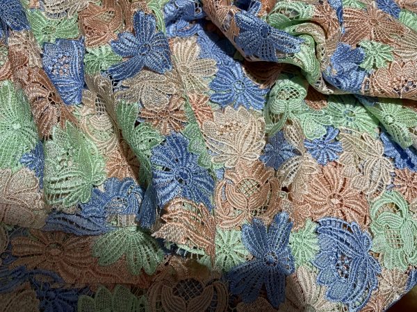 Georges Hobeika Fashion Week Fabric wonderful pastel colours embroidered
