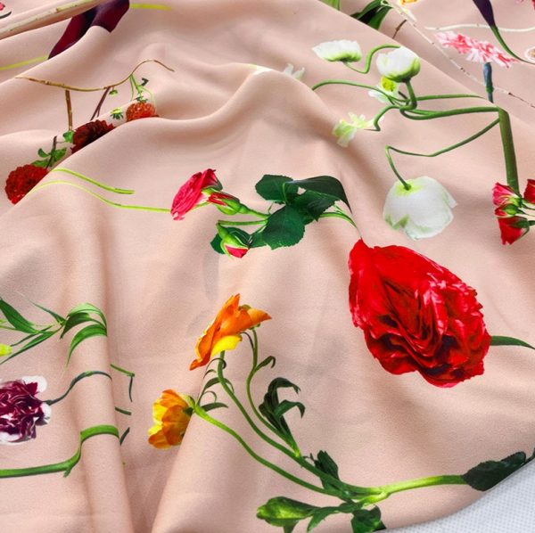 Valentino Italian Designer silk fabric