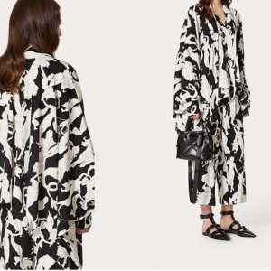 Valentino silk fabric 2022 collection fashion week
