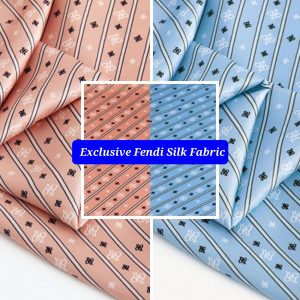 Exclusive Fendi silk fabric 2022 collection