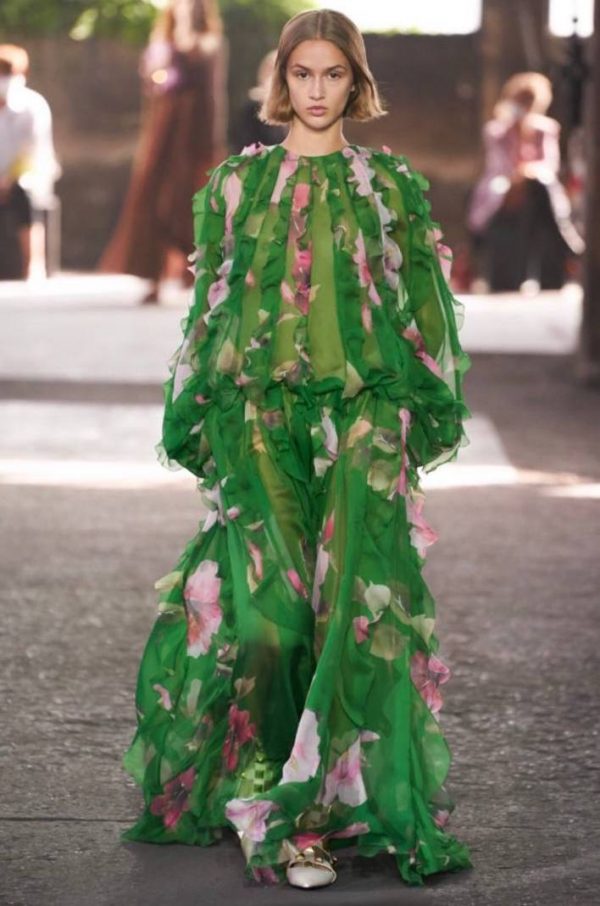 Valentino Italian Designer Silk Chiffon Fabric