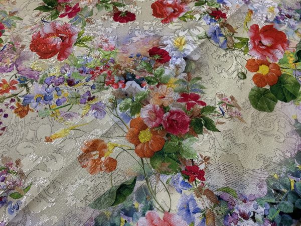 Haute Couture Polyester jacquard FABRIC