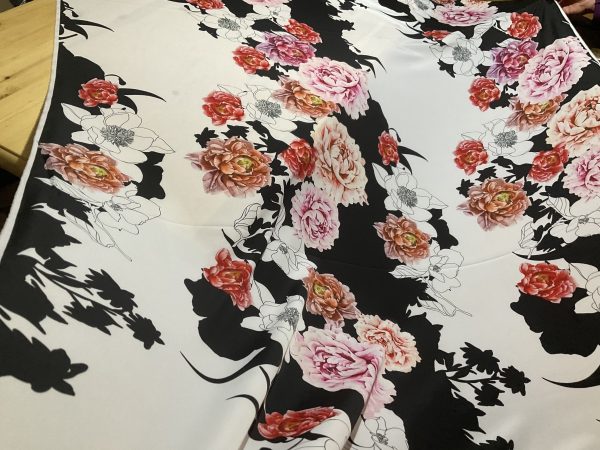 Valentino Italian Designer Silk Polyester Fabric