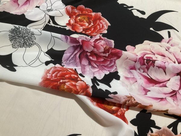 Valentino Italian Designer Silk Polyester Fabric