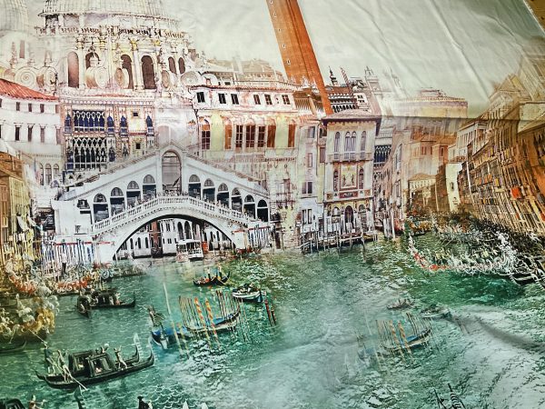 Italian Cotton Fabric Alta Moda with View of Venice
