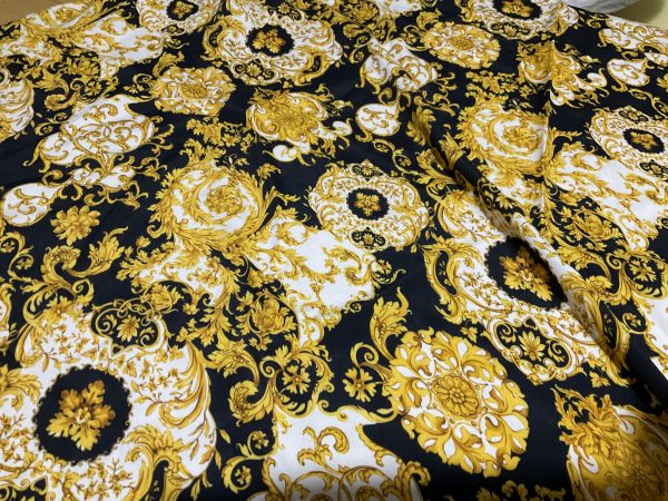 Italian Baroque Design Crepe fabric