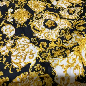 Italian Baroque Design Crepe fabric